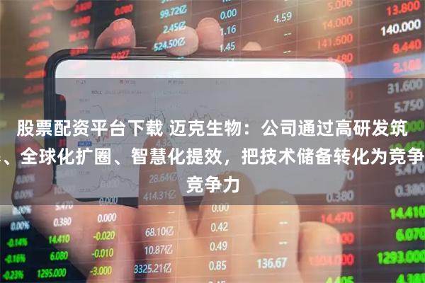 股票配资平台下载 迈克生物：公司通过高研发筑基、全球化扩圈、智慧化提效，把技术储备转化为竞争力
